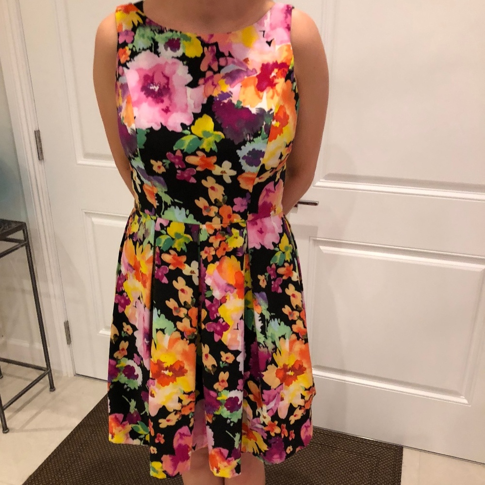 Beautiful colorful knee length dress